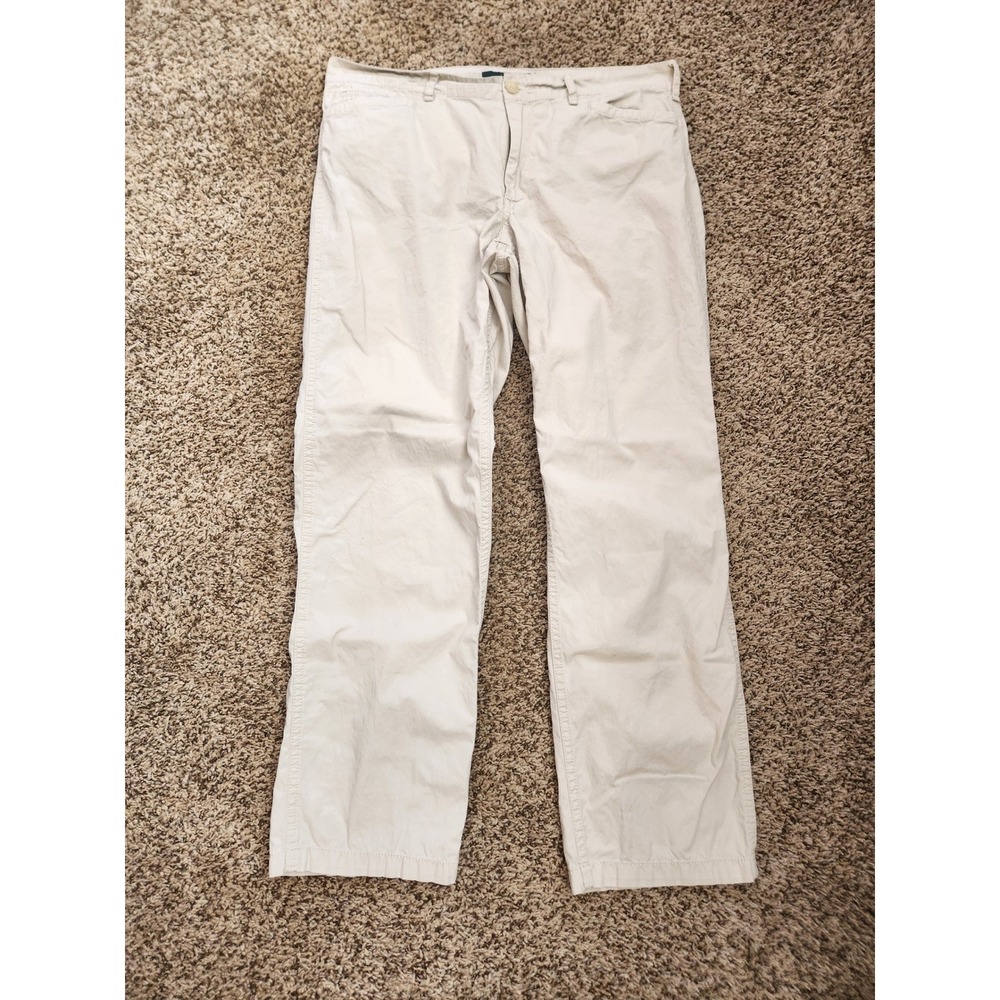 Lauren Jeans Co Ralph Lauren Khaki Chino Pants Women 8 Beige Cotton Straight Leg